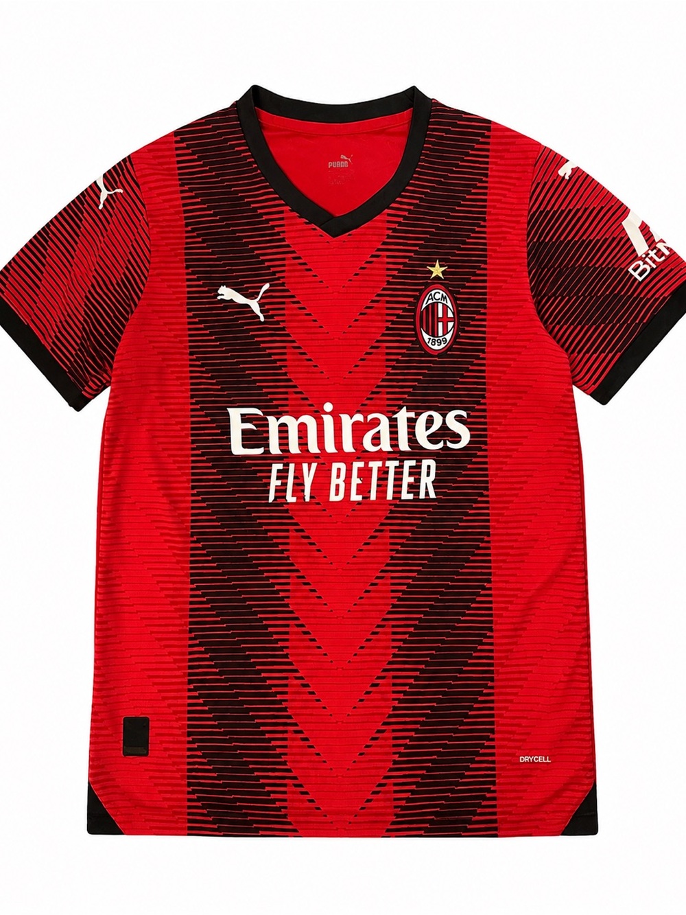 Puma Kids' Red and Black AC Milan Soccer Jersey